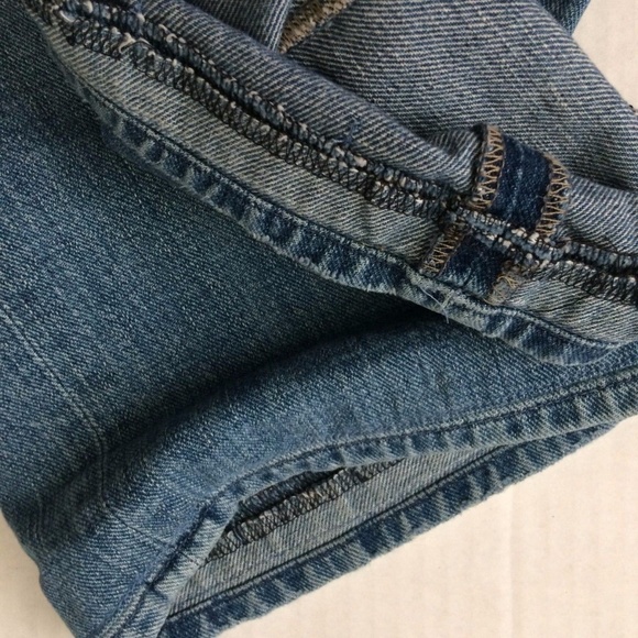 7 For All Mankind Jeans Straight Distressed Denim - Picture 6 of 6